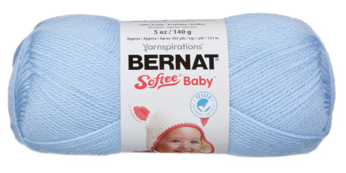 Bernat Softee Baby Yarn - Solids-Pale Blue - 166030-2002 - 057355124646