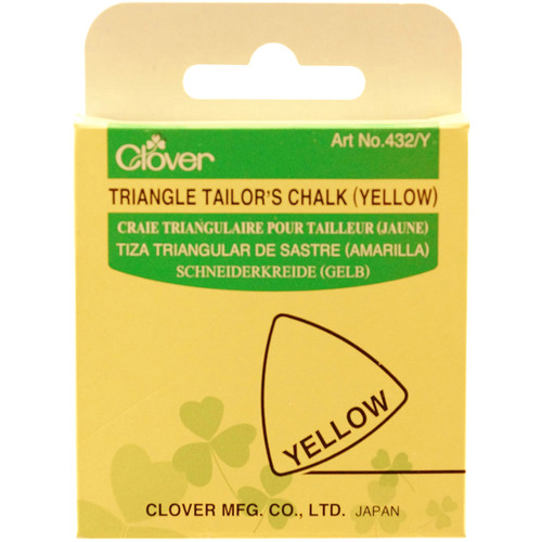 Clover Triangle Tailor's Chalk-Yellow 432-Y