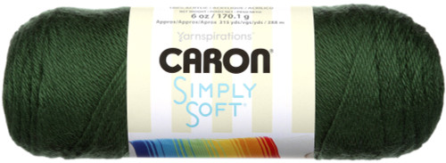 Caron Simply Soft Solids Yarn-Dark Sage H97003-9707 - 035613977074