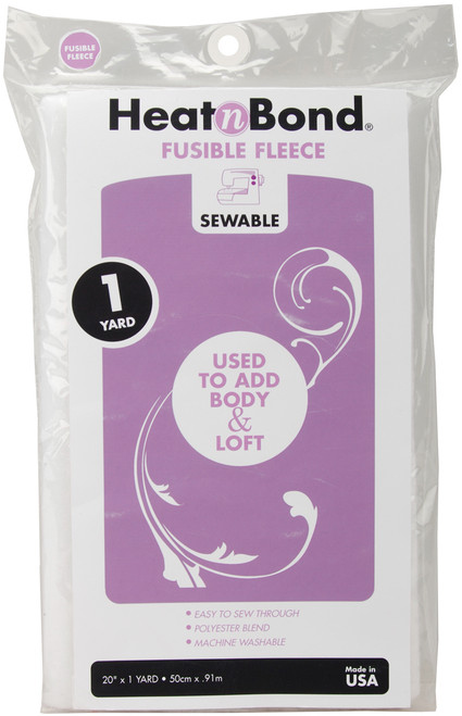 HeatnBond No-Sew Fusible Fleece-20"X36" - 3339 - 000943033394