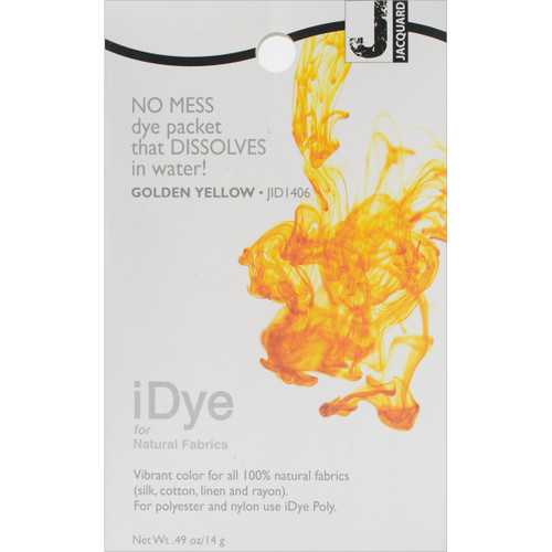 Jacquard iDye Fabric Dye 14g-Golden Yellow - IDYE-406 - 743772022626
