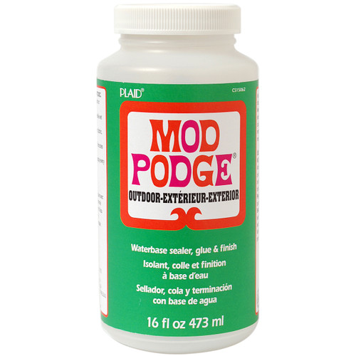 Plaid Mod Podge Outdoor Waterbase Sealer, Glue & Finish-16oz CS15062 - 028995150623