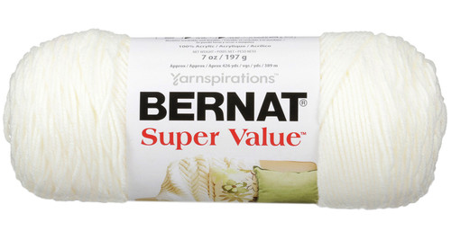 Bernat Super Value Solid Yarn-Winter White - 164053-7407 - 057355097407
