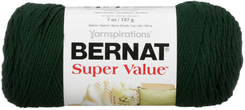 Bernat Super Value Solid Yarn-Deep Sea Green - 164053-7759 - 057355097759