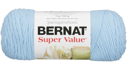 Bernat Super Value Solid Yarn-Sky - 164053-8879 - 057355098879