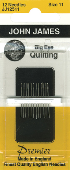 John James Big Eye Quilting Hand Needles-Size 11 12/Pkg - JJ125-11 - 783932201959