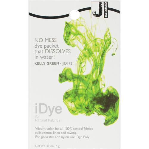 Jacquard iDye Fabric Dye 14g-Kelly Green IDYE-421 - 743772022770