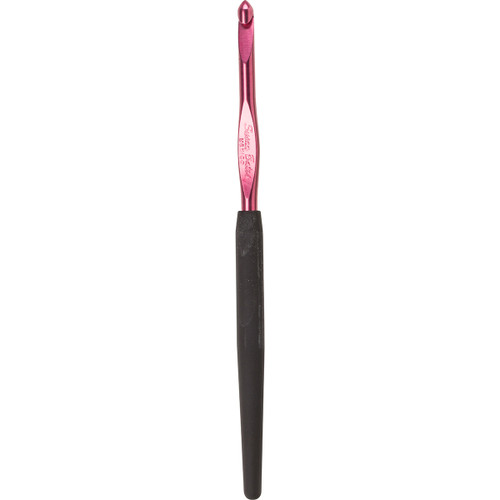 Susan Bates Silvalume Soft Handle Aluminum Crochet Hook 5.5"-Size I9/5.5mm - 12606-I 9 Susan Bates Silvalume Soft Handle Aluminum Crochet Hook 5.5"-Size I9/5.5mm - 12606-I 9