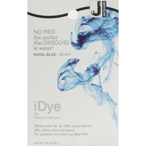 Jacquard iDye Fabric Dye 14g-Royal Blue IDYE-419 - 743772022756