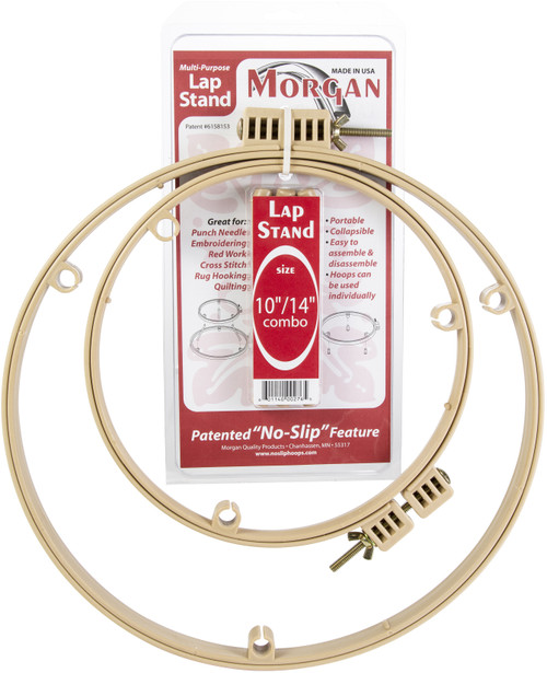 Morgan Lap Stand Combo 10" & 14" Quilting Hoops- - 276 - 601140002765