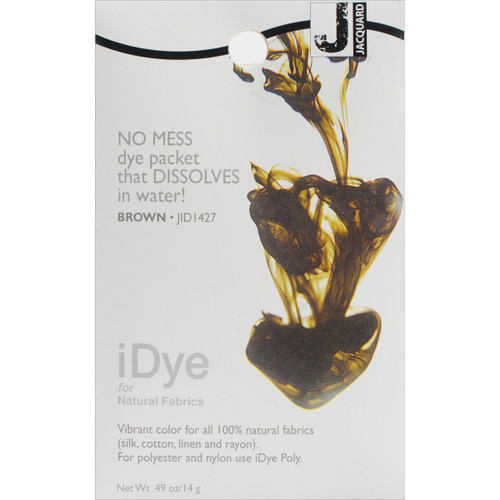 Jacquard iDye Fabric Dye 14g-Brown - IDYE-427 - 743772022831