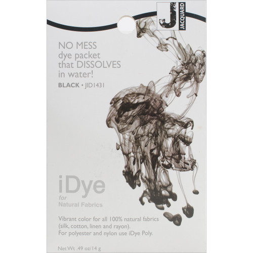Jacquard iDye Fabric Dye 14g-Black - IDYE-431 - 743772022879