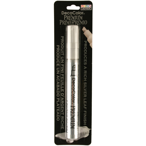 Uchida DecoColor Premium Chisel Paint Marker-Silver 350-C-SLV - 028617350691