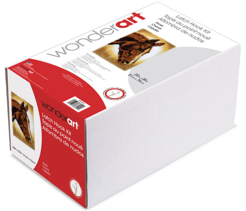 Wonderart Classic Latch Hook Kit 20"X30"-Horse - 426404C Wonderart Classic Latch Hook Kit 20"X30"-Horse - 426404C