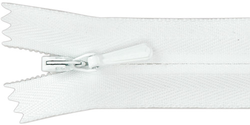 YKK Unique Invisible Zipper 9"-White - 309-501 - 662330521077