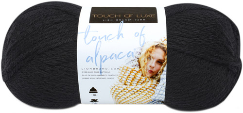 Lion Brand Touch Of Alpaca Yarn-Black 674-153 - 023032021096