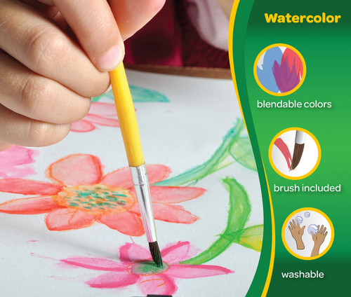 Crayola Washable Watercolors-8 Colors - 53-0525