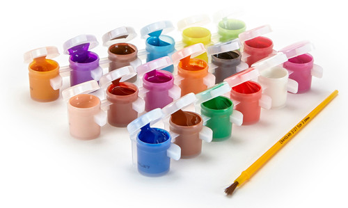 Crayola Washable Kid's Paint Pots-18 Colors - 54-0125