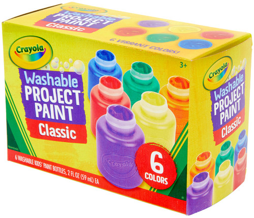Crayola Washable Kids Paint 2oz 6/Pkg-Classic - 54-1204