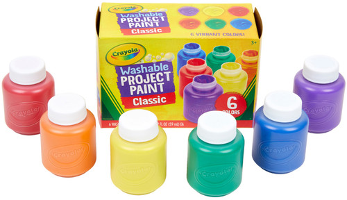 Crayola Washable Kids Paint 2oz 6/Pkg-Classic - 54-1204 Crayola Washable Kids Paint 2oz 6/Pkg-Classic - 54-1204