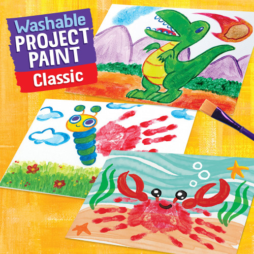 Crayola Washable Kids Paint 2oz 6/Pkg-Classic - 54-1204 Crayola Washable Kids Paint 2oz 6/Pkg-Classic - 54-1204