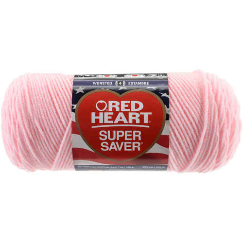 Red Heart Super Saver Yarn-Baby Pink E300B-724 - 073650900549