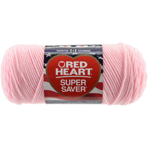 Red Heart Super Saver Yarn-Baby Pink - E300B-724 - 073650900549