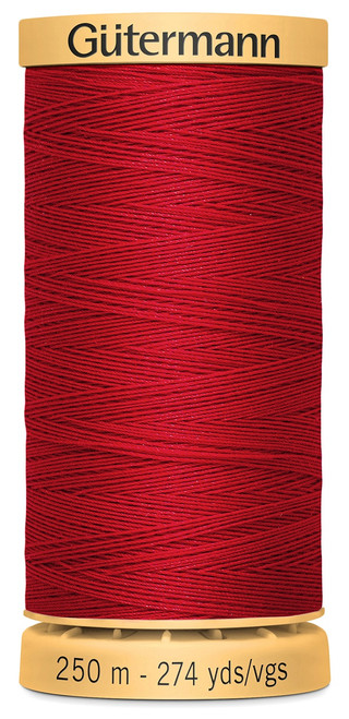 Gutermann Natural Cotton Thread 273yd-Red 251C-4880 - 077780011892