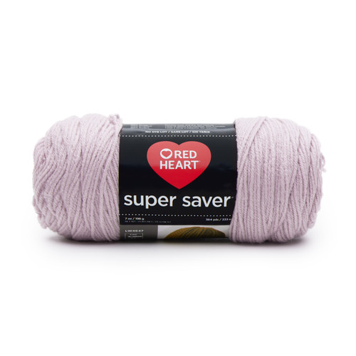 Red Heart Super Saver Yarn-Pale Plum - E300B-579 - 073650900518