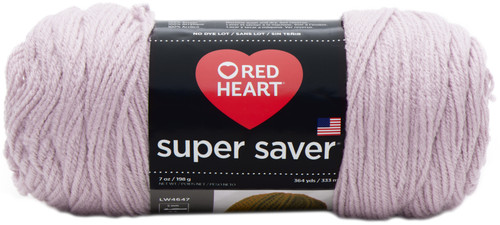 Red Heart Super Saver Yarn-Pale Plum - E300B-579 - 073650900518