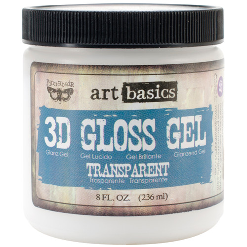 Finnabair Art Basics 3D Gloss Gel 8oz-Transparent - 961381 - 655350961381