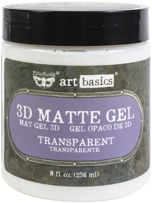 Finnabair Art Basics 3D Matte Gel 8.5oz-Transparent - 961398 - 655350961398