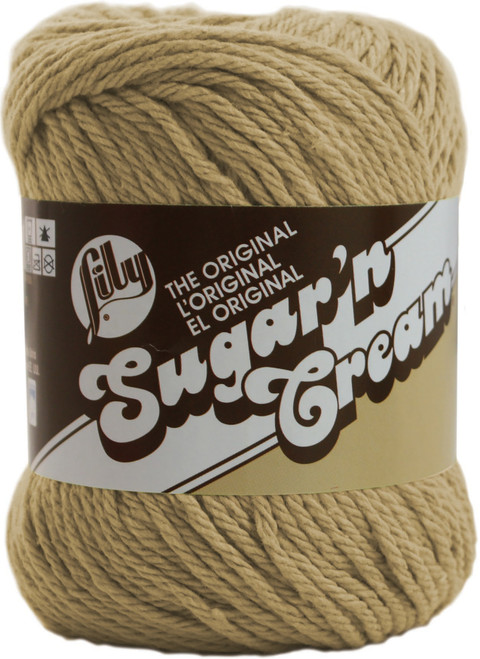 Lily Sugar'n Cream Yarn - Solids-Jute - 102001-82 - 057355233775 Lily Sugar'n Cream Yarn - Solids-Jute - 102001-82 - 057355233775