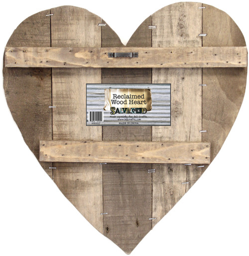 BCI Crafts Reclaimed Wood Heart 14"X14"-Blank - AWHEART - 750810251009