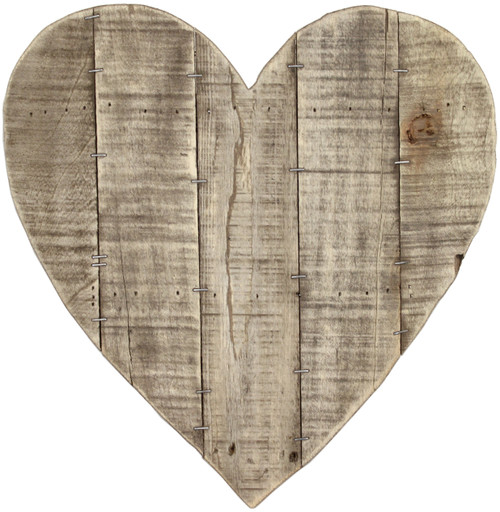 BCI Crafts Reclaimed Wood Heart 14"X14"-Blank - AWHEART