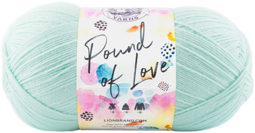 Lion Brand Pound Of Love Yarn-Pastel Green 550-156 - 023032551562