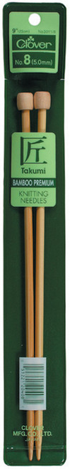 Takumi Bamboo Single Point Knitting Needles 9"-Size 0/2mm 3011-0 - 051221204128