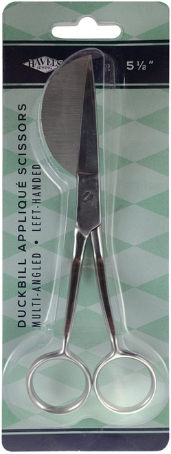 Havel's Multi-Angled Duckbill Applique Scissors 5.5"-Left-Handed - 40042 - 736370400422