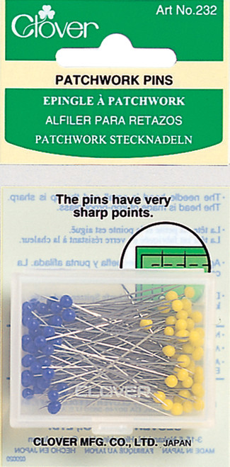 Clover Patchwork Pins-100/Pkg 232 - 051221403040