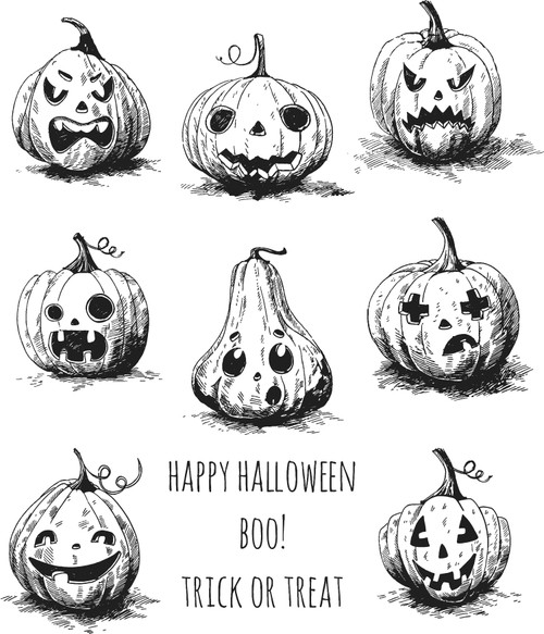 Tim Holtz Cling Stamps 7"X8.5"-Pumkinhead - CMS-309