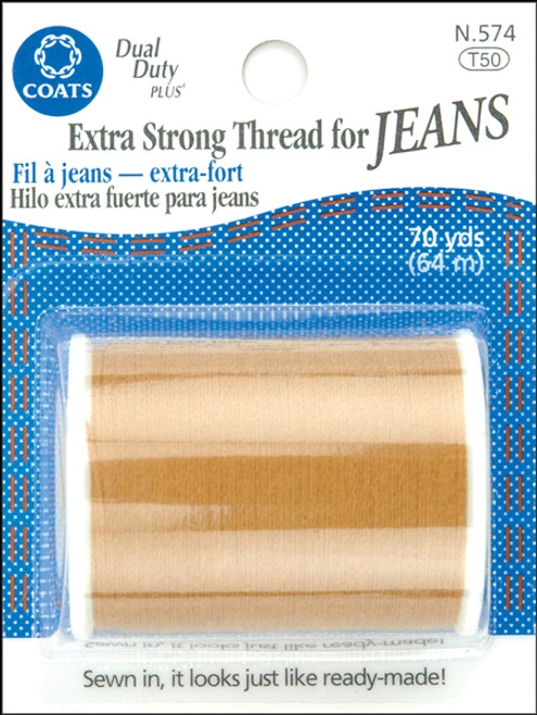 Coats Extra Strong Thread For Jeans 70yd-Golden - N574 - 073650890635