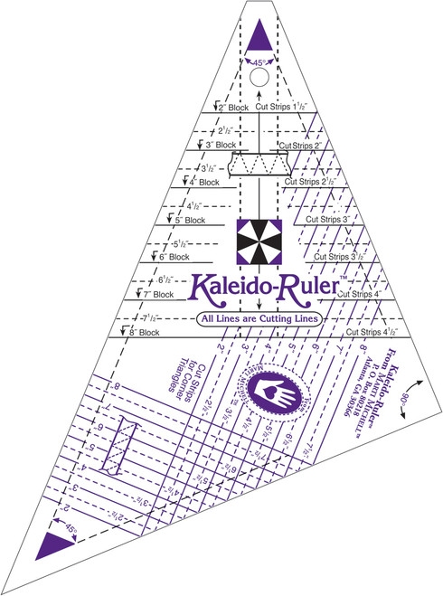 Marti Michell Small Kaleido-Ruler-2" To 8" Blocks 8641M - 715363086416