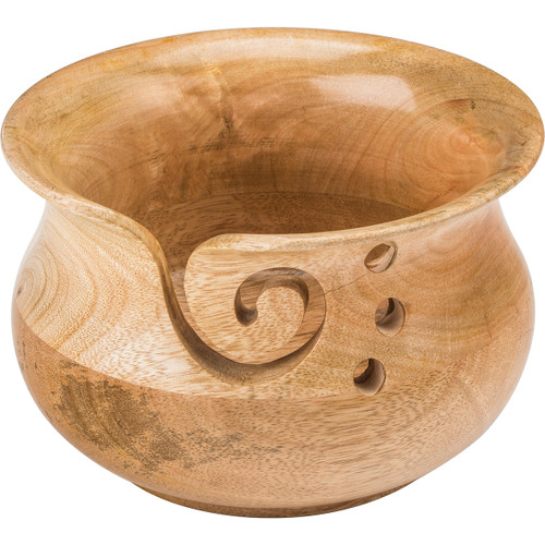 Susan Bates Wood Yarn Bowl-Wood Yarn Bowl - 14500