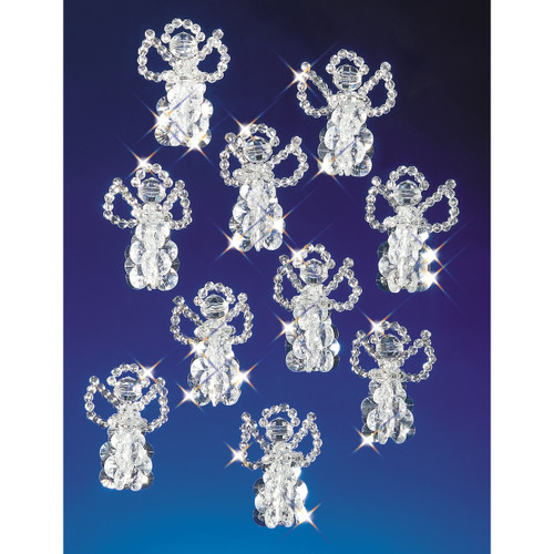 The Beadery Holiday Beaded Ornament Kit-Little Angels 2.5" Makes 18 - BOK-5527