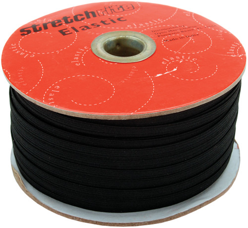 Stretchrite Braided Elastic .25"X100yd-Black - PSS14-B - 071081852161