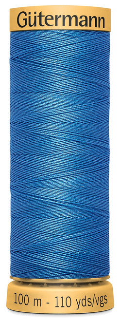 Gutermann Natural Cotton Thread 110yd-Sky Blue 103C-7280 - 077780011014