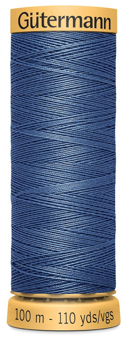 Gutermann Natural Cotton Thread 110yd-Dark Sky Blue 103C-7330 - 077780011052