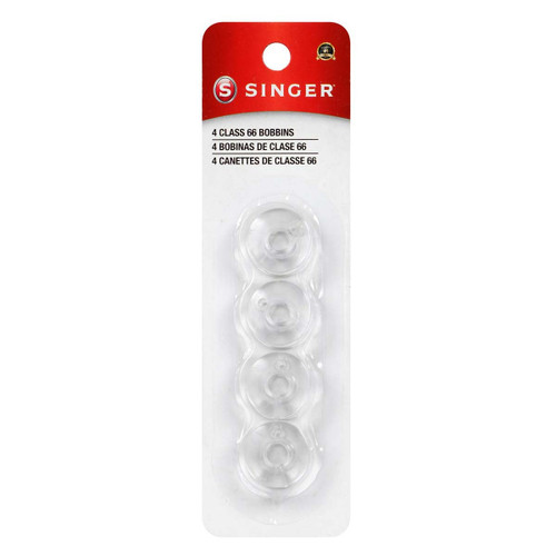 Singer Plastic Class 66 Bobbins-4/Pkg - 2141 - 075691021412