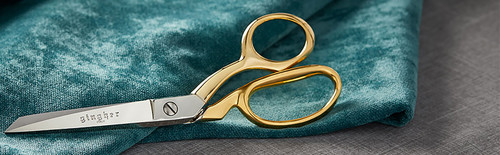 Gingher Gold Handle Knife Edge Bent Shears 8"- - 01005292 Gingher Gold Handle Knife Edge Bent Shears 8"- - 01005292