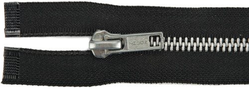 Coats Heavyweight Aluminum Separating Metal Zipper 24"-Black F25A 24-2 - 073650897023